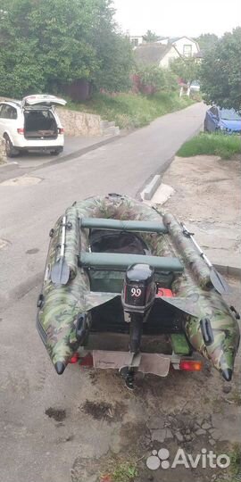 Лодка пвх с мотором и прицепом