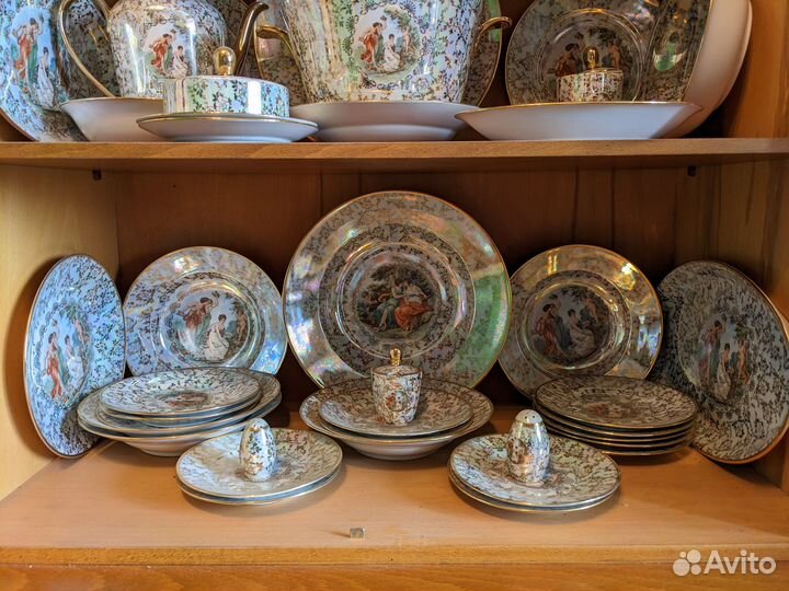 Сервиз Мадонна паутинка Fortuna ГДР 69 предметов