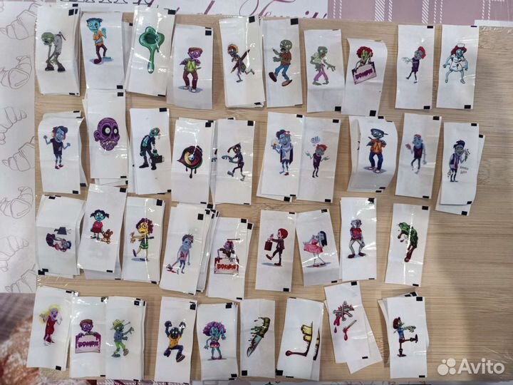 Детские временные татуировки зомби