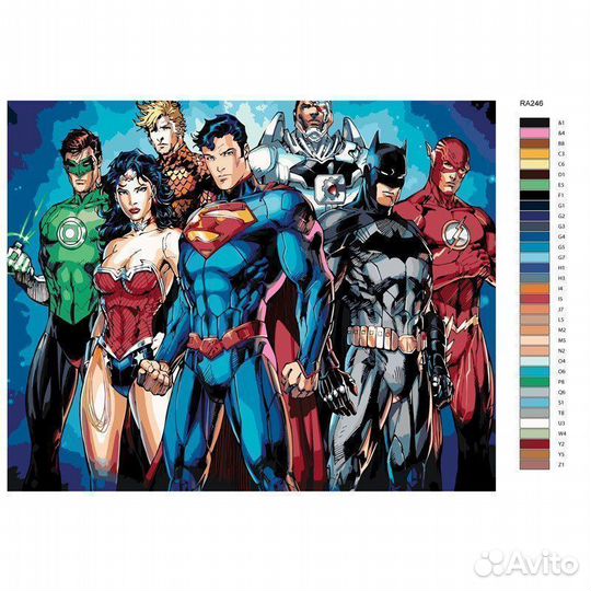 Картина по номерам «Супергерои» 40*50 см