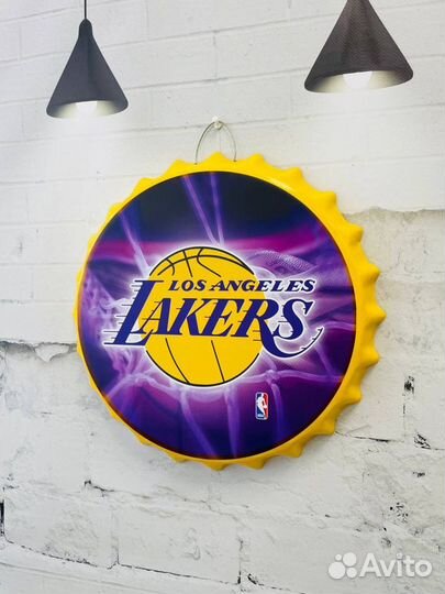 Декор на стену пивная пробка Lakers