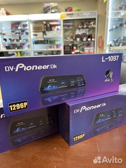 Зеркало регистратор 2 камеры полный экран сенсор