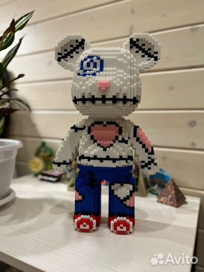 3д конструктор, собранный,BearBrick,для интерьера