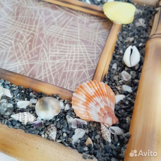 Рамка для фото с ракушками