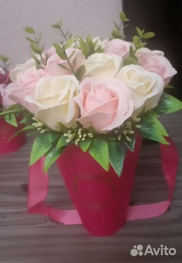 Букет из мыльных цветов