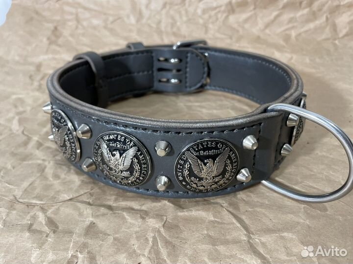 Кожаный ошейник Mesto