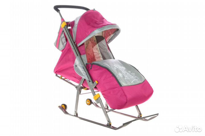 Новые санки коляска Ника 4 (разные цвета)