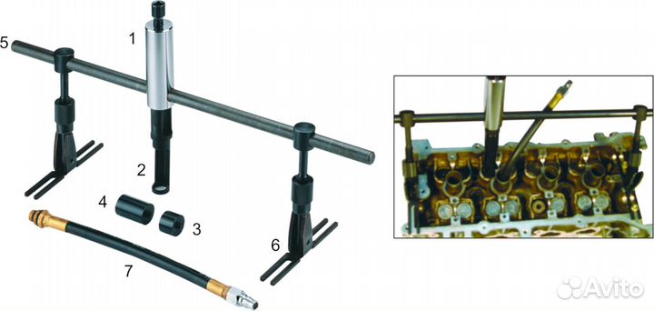 Рассухариватель клапанов универсальный JTC