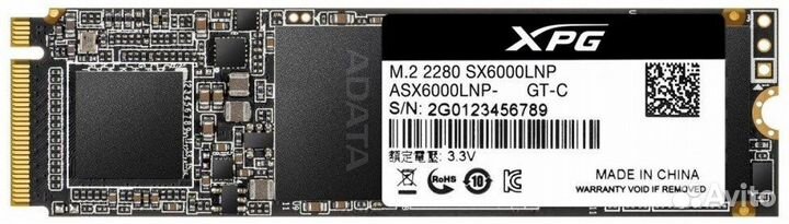 Внешний жёсткий диск (SSD) A-data ASX6000LNP-128GT-C