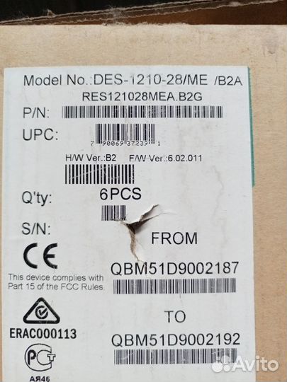 Коммутатор D-Link DES-1210-28