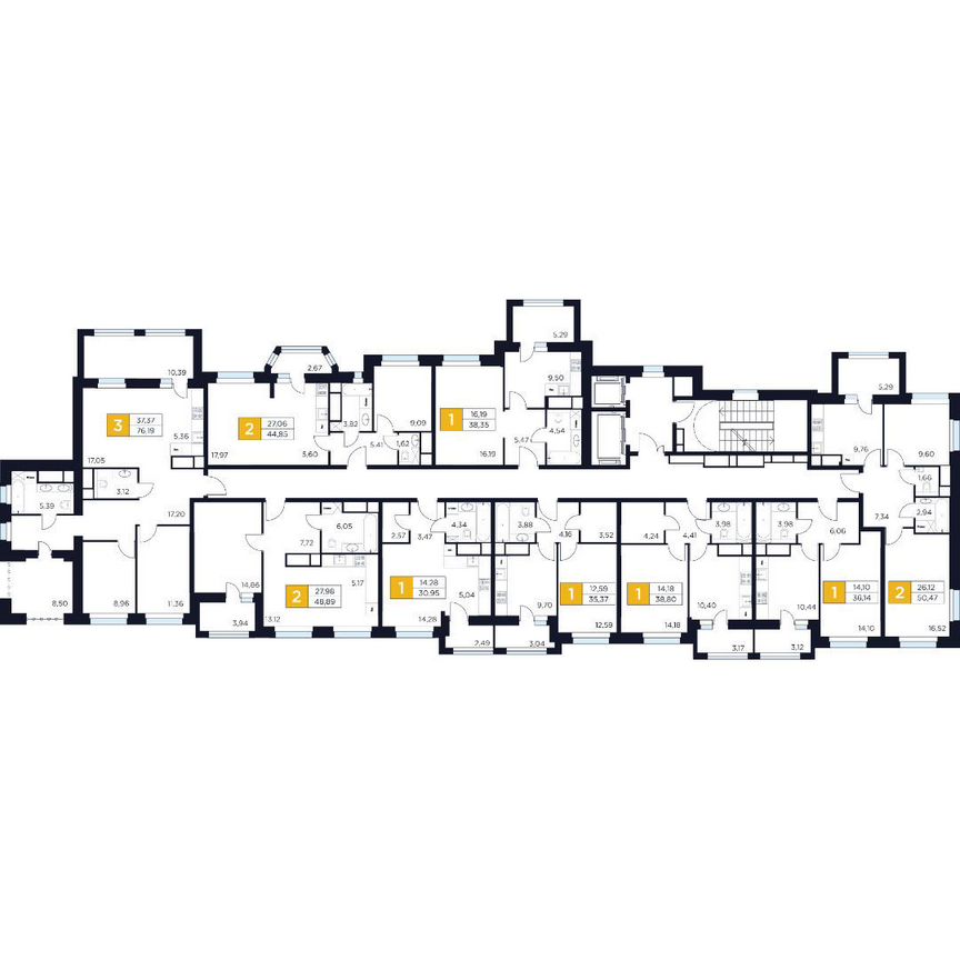 1-к. квартира, 35,4 м², 13/15 эт.