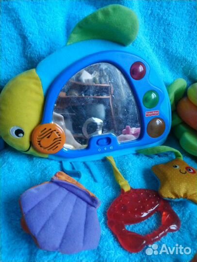 Игрушки пакетом книга прорезыватель пазл мягкая