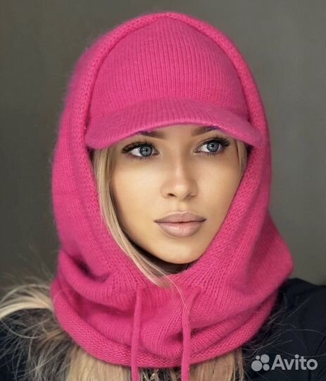 Комплект капюшон + кепка зима