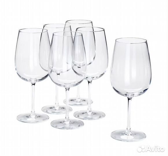 Бокалы 6шт для вина storsint сторсинт IKEA 680мл