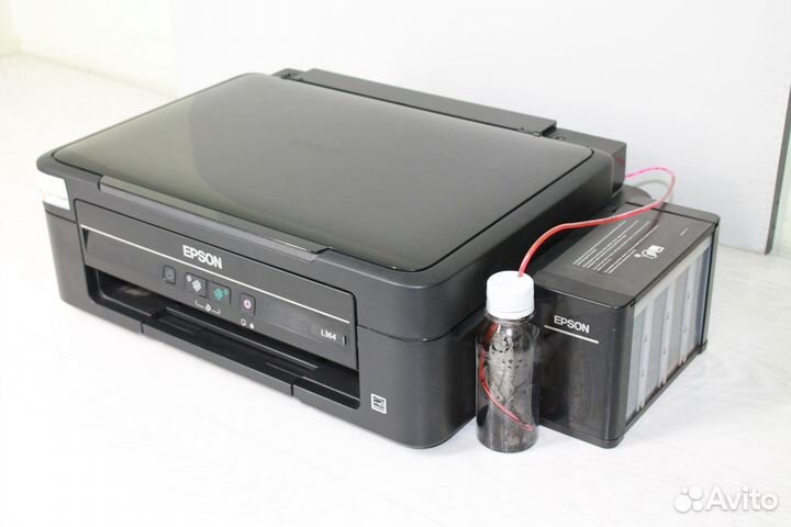 Мфу с снпч Epson L364 (пробег 25 страниц)