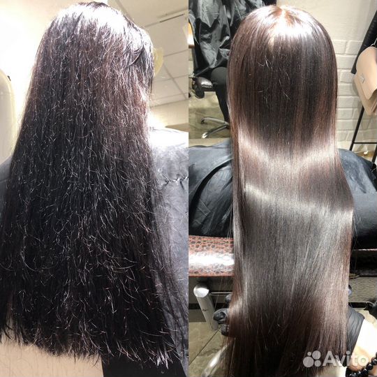 Кератиновое выпрямление волос модель