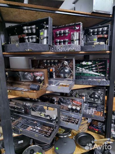 Шашлычный подарочный набор, шампуры