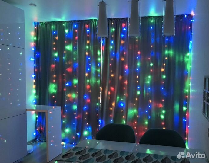 Гирлянда штора 3 на 3