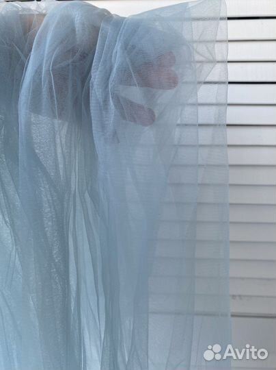 Фатин ткань бордовая 3,5*3 + куски