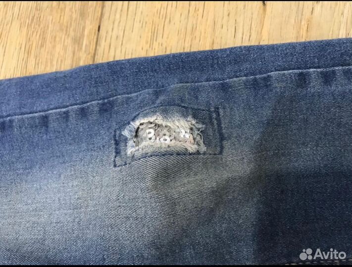 Джинсы с хб подкладкой. 104р