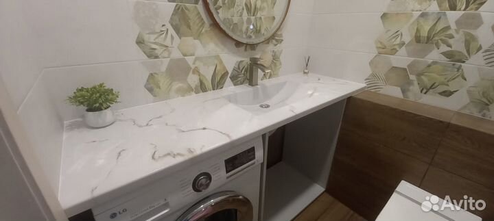 Столешница из искусственного камня для ванной