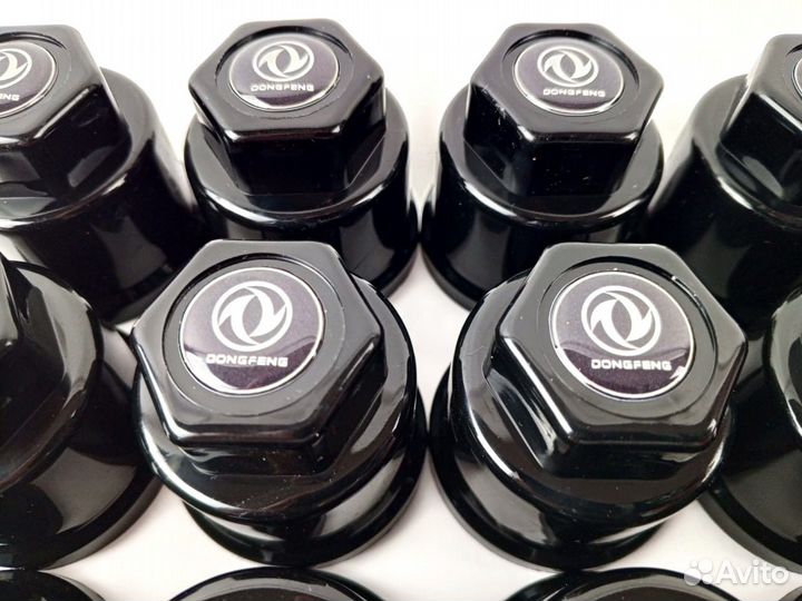 Новые колпачки 32мм Премиум чёрные Dong Feng 60шт