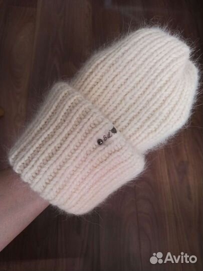 Шапка женская вязанная норка