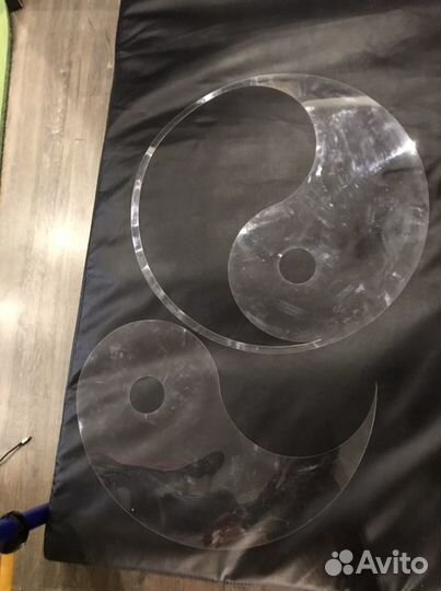 Трафарет инь и ян