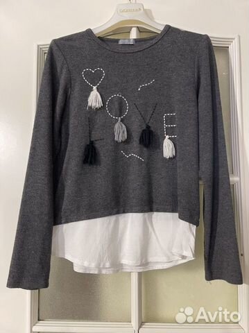 Комбинированная блуза для школы. 146