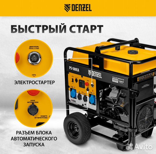 Генератор бензиновый PS-180 EA, 18кВт (946974)