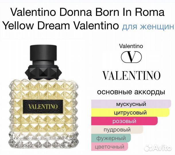 Valentino Born In Roma Yellow Dream Donna edP 15мл