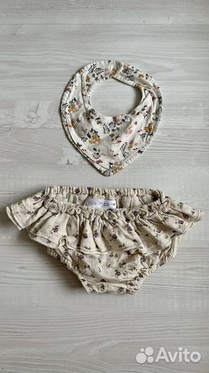 Шортики Zara на подгузник с юбочкой воланом