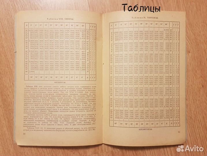 Четырёхзначные математические талицы