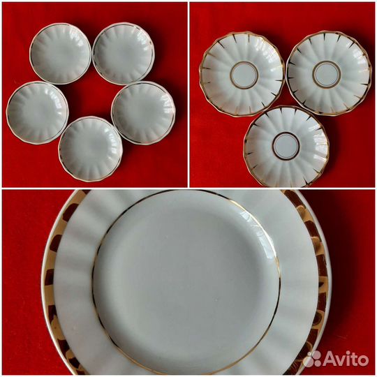 Тарелки,блюдца, розетки Вербилки ссср,стопки новые