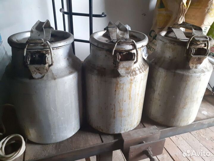 Фляга (бидон) алюминиевая бу