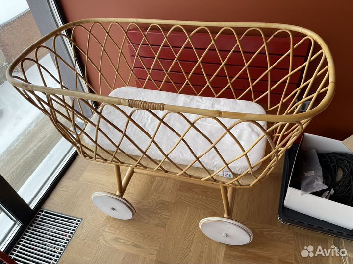 Итальянская плетеная колыбель люлька Italbaby