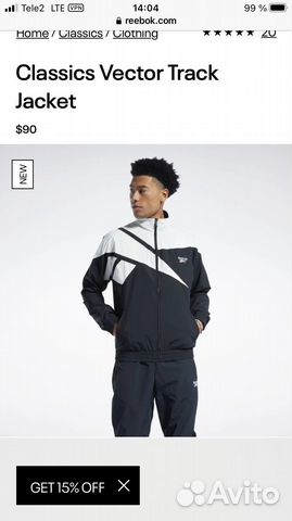 Спортивный костюм reebok