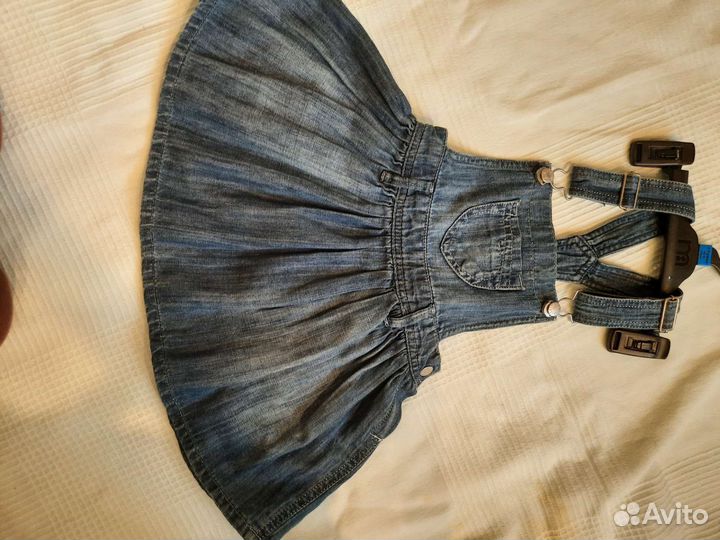 Джинсовый комбинезон для девочки mango