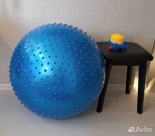 Мяч гимнастический с шипами для фитнеса 85 см