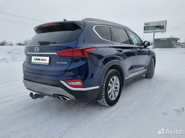 Hyundai Santa Fe 2.2 AT, 2020, 123 200 км