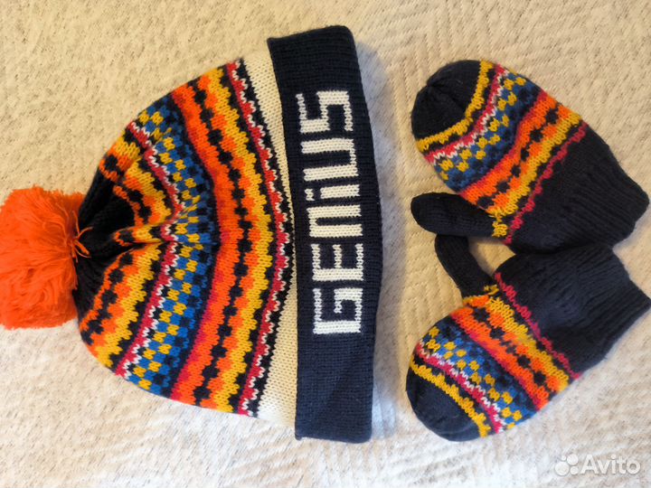 Шапка и варежки Children place