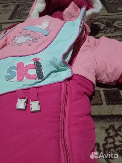 Детский зимний комбинезон на девочку