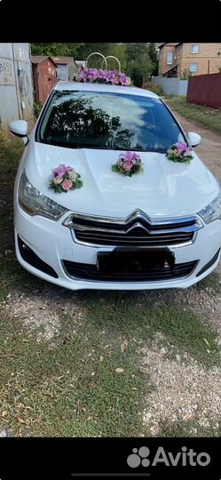 Свадебные украшения на машину бу