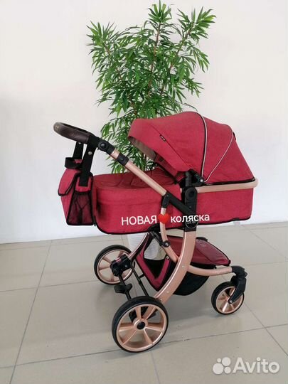 Новая коляска 2в1 Sweet Kids (спелый гранат)