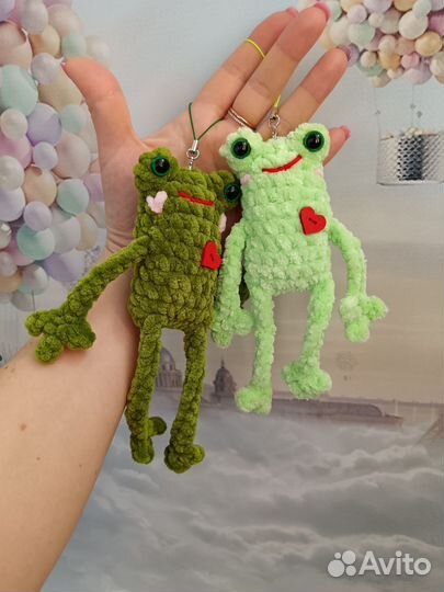 Брелки игрушки лягушки