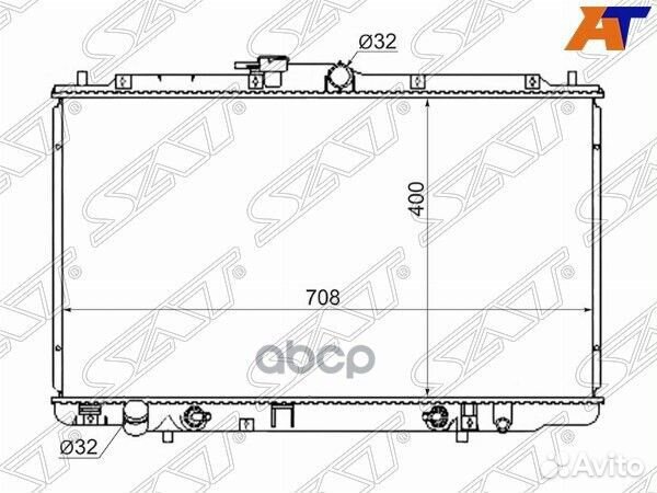 Радиатор Acura TL 98-01 / Honda Avancier 99-03