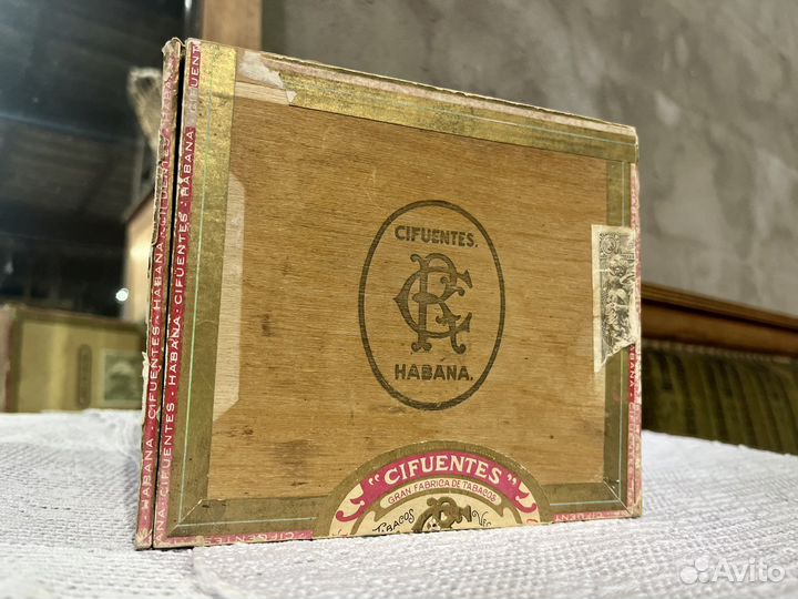 Коробка из-под сигар старинная
