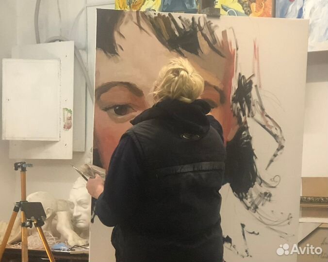 288 Подснежники и цикломены, кисти Анны Давыдченко