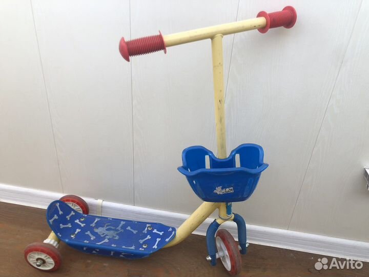 Самокат детский трехколесный бу