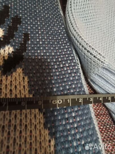 Свитер с акулой оверсайз вязаный с принтом